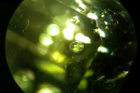 Peridot inclusions - As inclusões no Peridoto