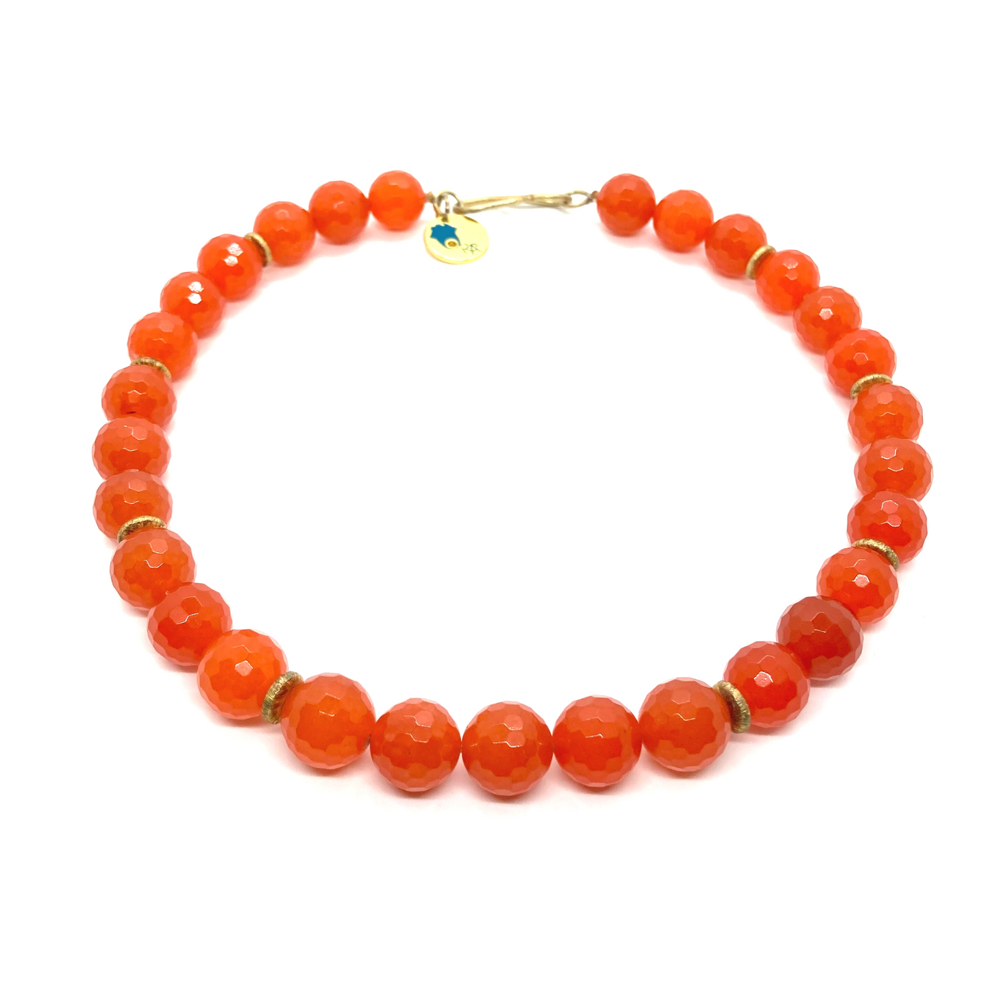 Naranja natural, conjunto de collar de cornalina vívida, collar de cristal curativo, regalos para ella, piedra de nacimiento de Virgo