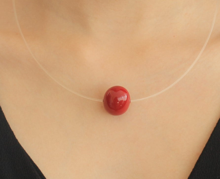 Pearl Shell - Special red pearl shell necklace