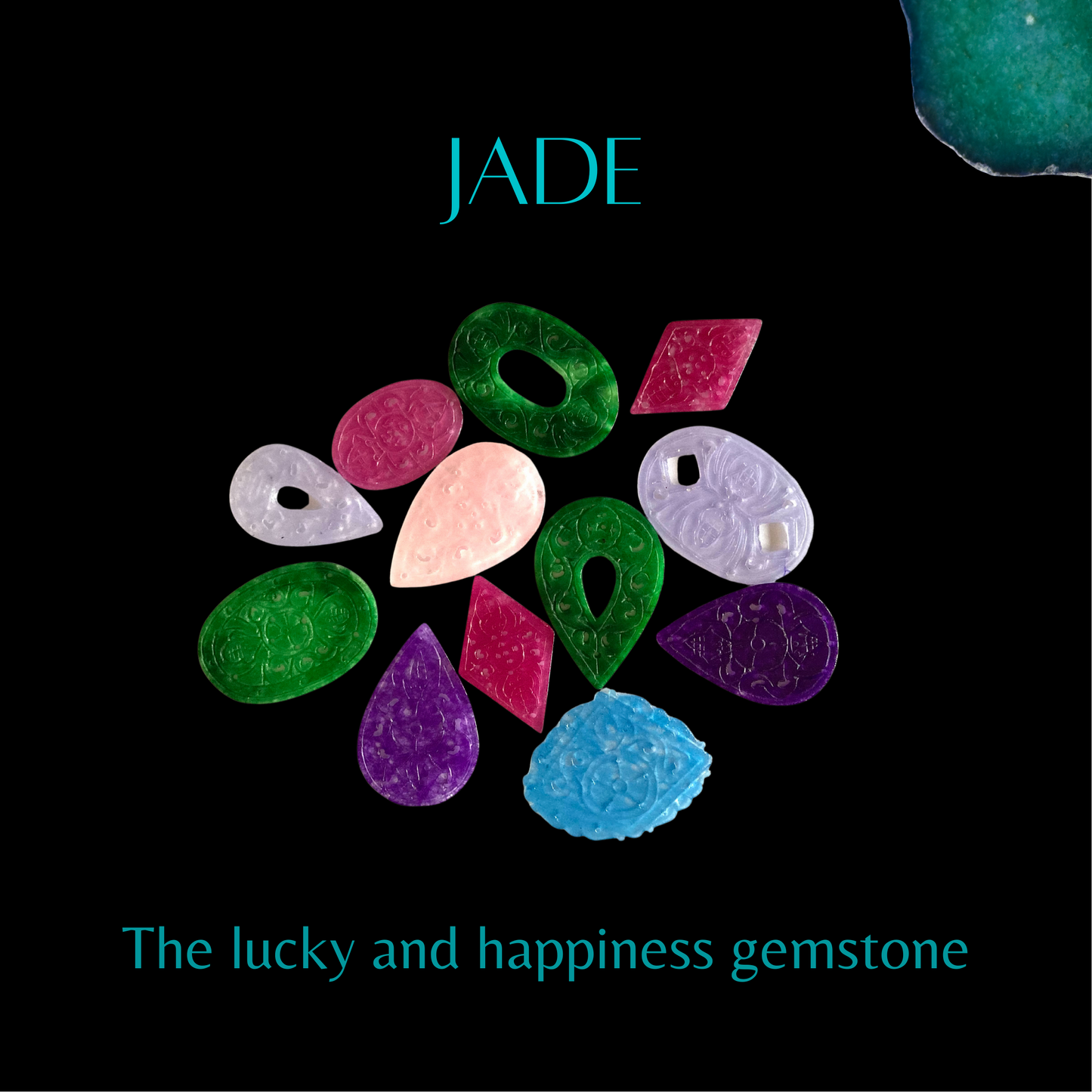 Pendientes de jade verde oscuro natural, pendientes colgantes de piedras preciosas con un grupo de pequeñas gemas naranjas, verdes y de cristal, minimalistas, regalos para ella