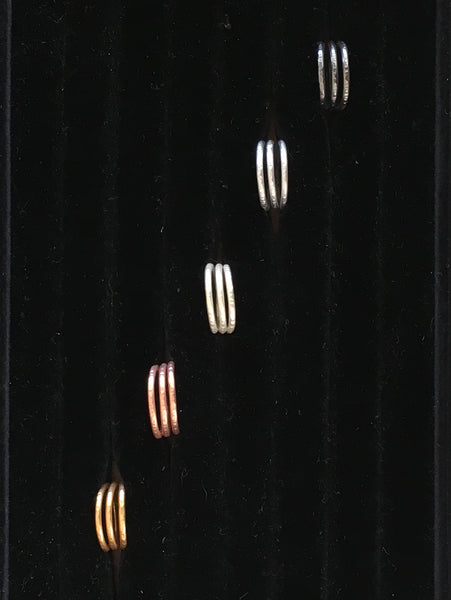 Coleção Trio - pulseira martelada artesanal