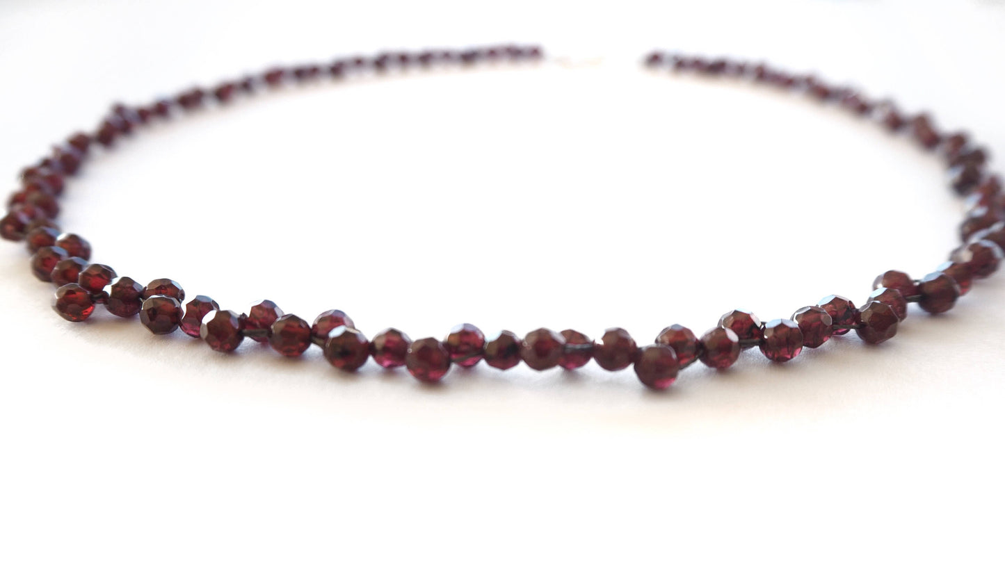 Garnet - Rhodolite garnet necklace