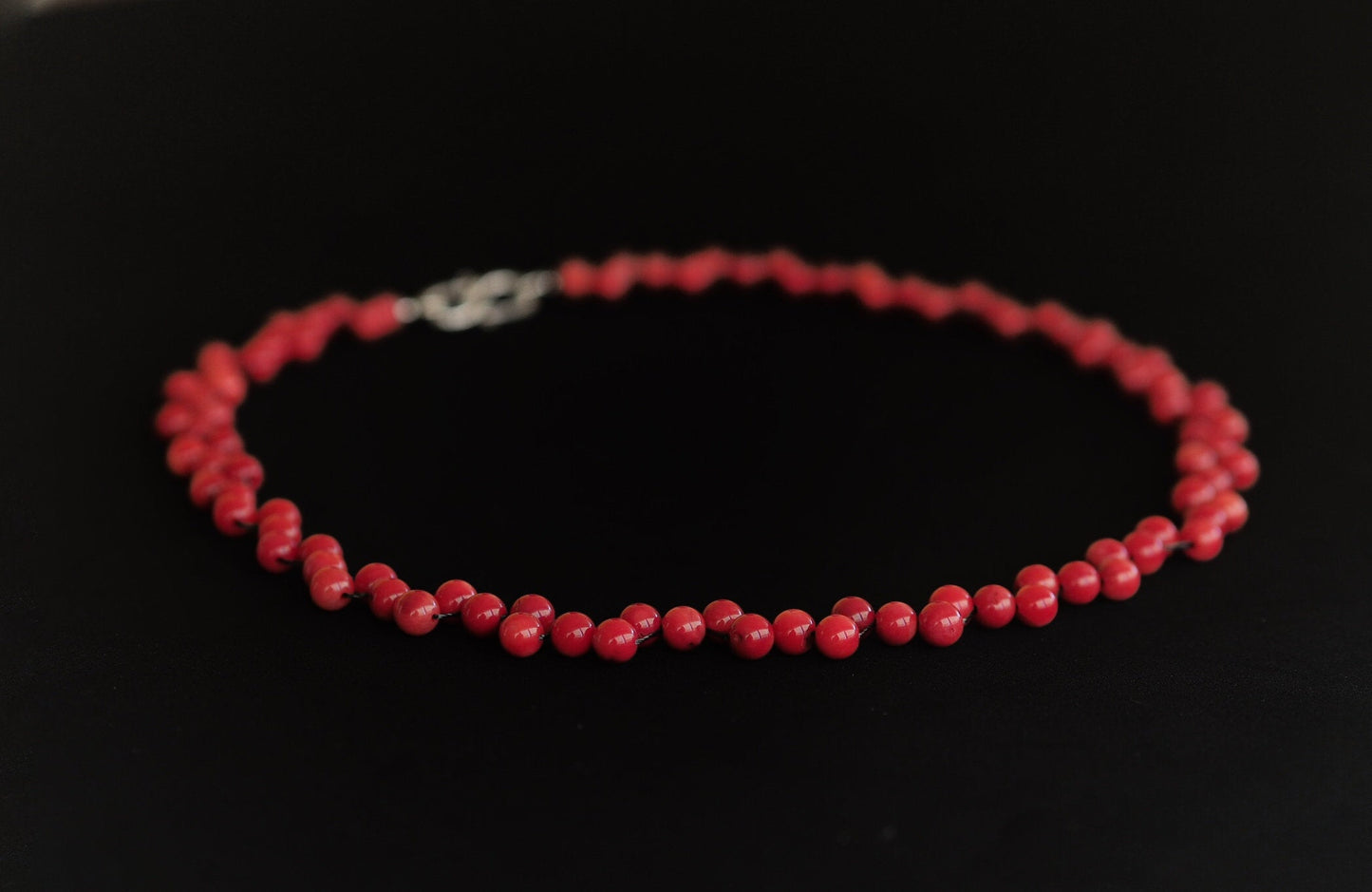 Coral - Red coral layering necklace