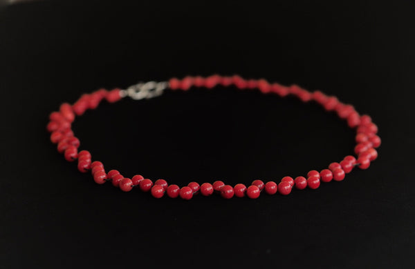 Coral - Red coral layering necklace