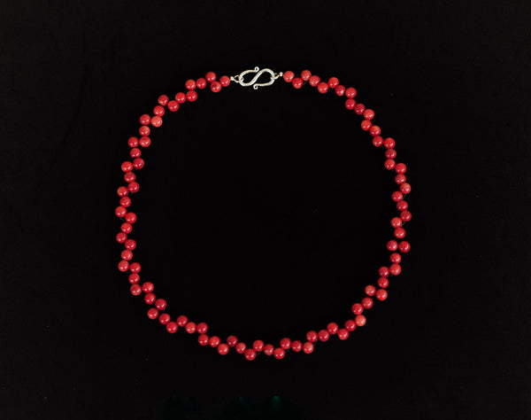 Coral - Red coral layering necklace