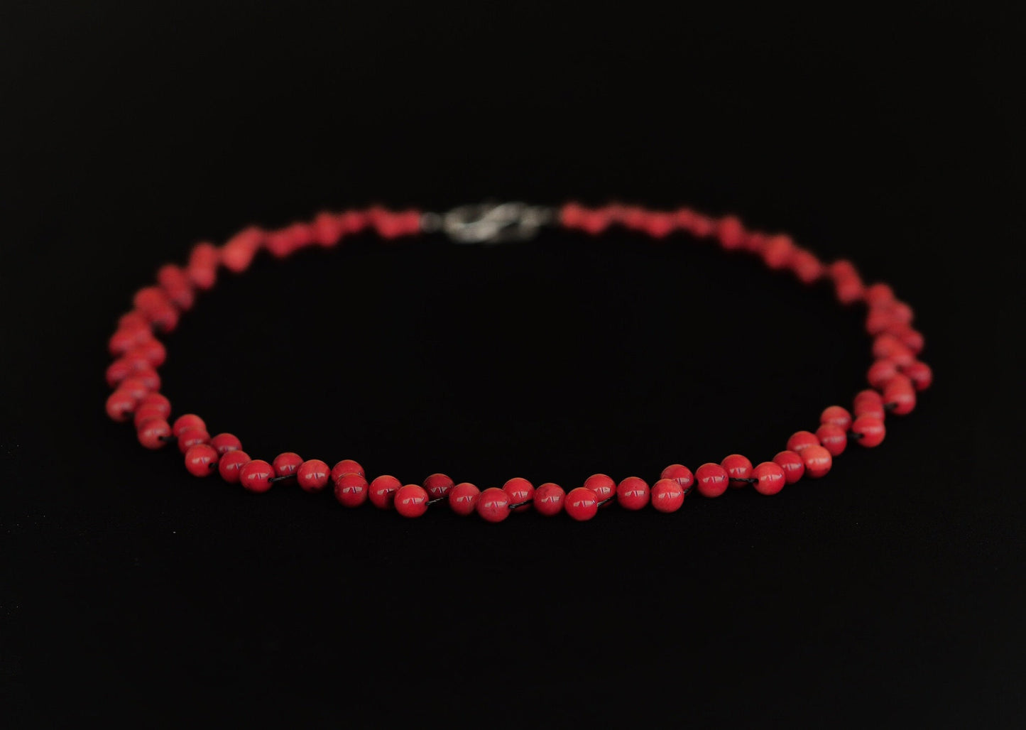 Coral - Red coral layering necklace