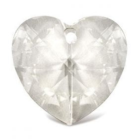 Cadena de plata de corazón de cristal Swarovsky, día de San Valentín, regalo de amor, novia, el amor está en el aire, el regalo perfecto para ella, corazón de cristal